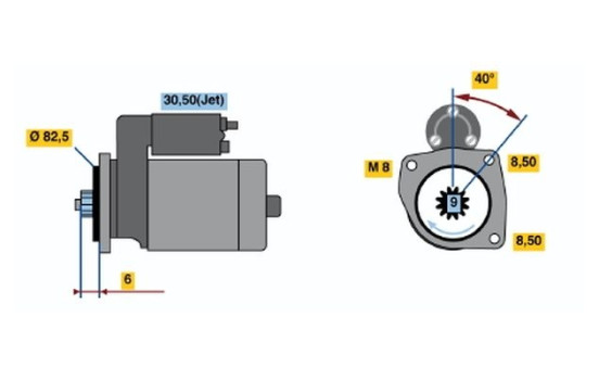 Startmotor 1794 Bosch, bild 2