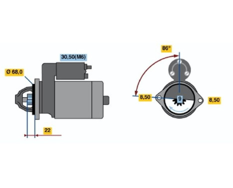 Startmotor 1835 Bosch, bild 2