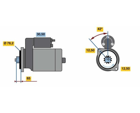 Startmotor 1839 Bosch, bild 2