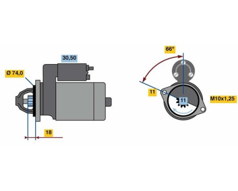 Startmotor 1848 Bosch, bild 2