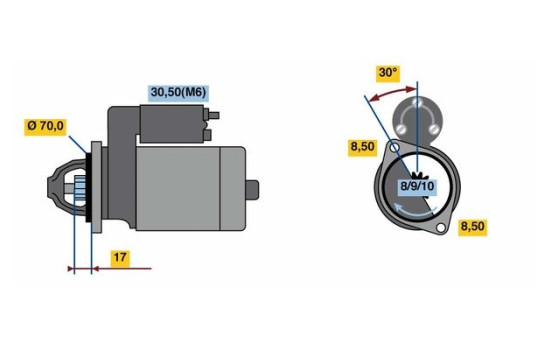Startmotor 1857 Bosch, bild 2