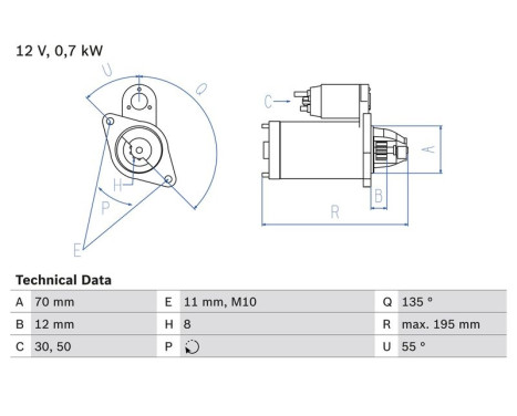 Startmotor 1863 Bosch
