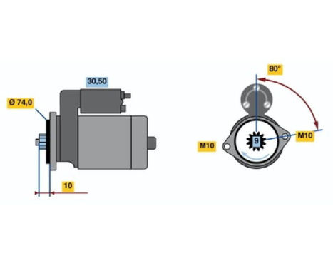 Startmotor 1870 Bosch, bild 2