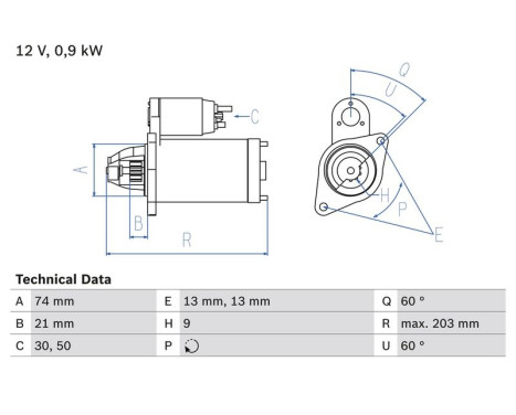 Startmotor 1884 Bosch