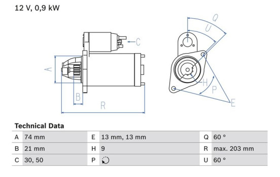 Startmotor 1884 Bosch