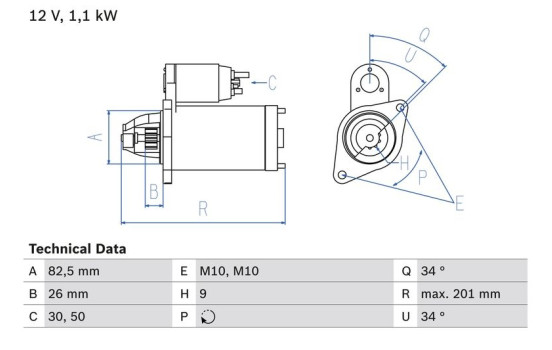 Startmotor 1885 Bosch