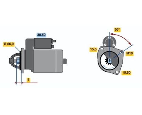 Startmotor 1886 Bosch, bild 2
