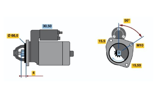 Startmotor 1886 Bosch, bild 2