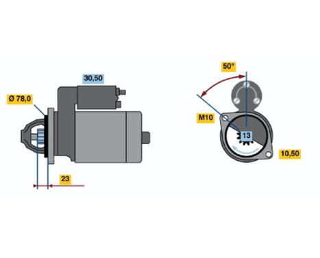 Startmotor 1936 Bosch, bild 2