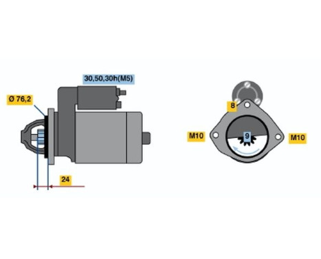 Startmotor 1998 Bosch