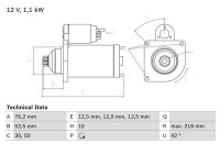 Startmotor 2024 Bosch