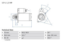 Startmotor 2035 Bosch