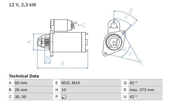 Startmotor 2036 Bosch