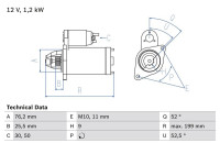 Startmotor 2089 Bosch