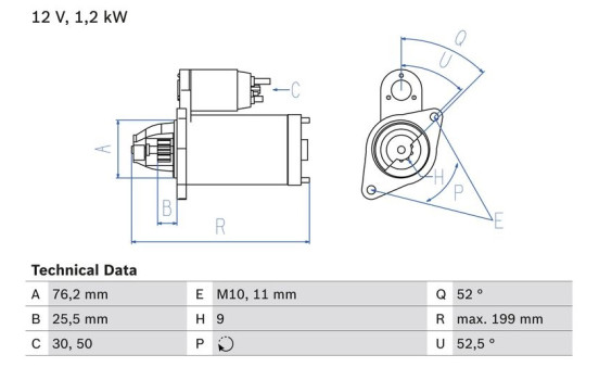 Startmotor 2089 Bosch