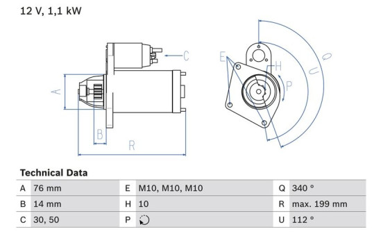 Startmotor 2090 Bosch