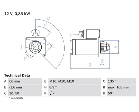 Startmotor 2105 Bosch