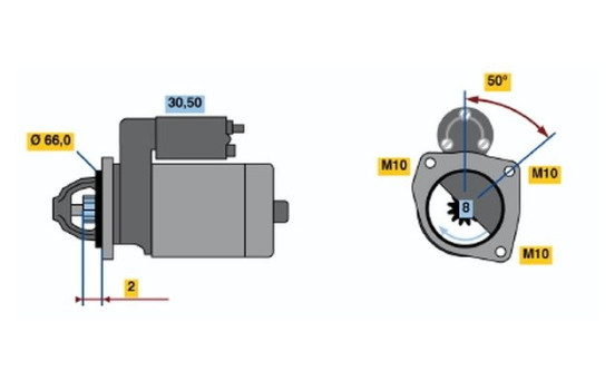 Startmotor 2105 Bosch, bild 2