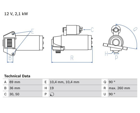 Startmotor 2135 Bosch