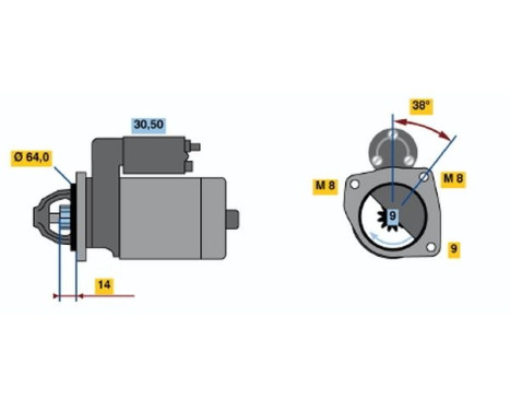 Startmotor 2159 Bosch, bild 2