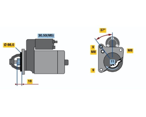 Startmotor 2165 Bosch, bild 2