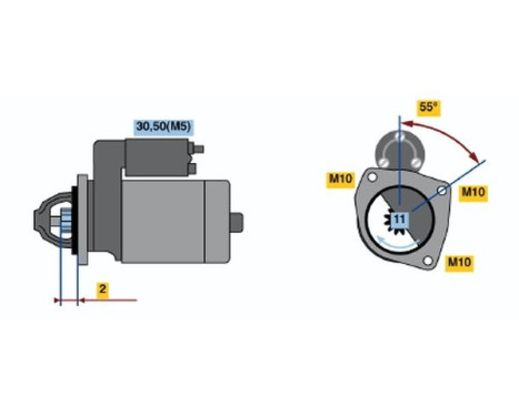 Startmotor 2167 Bosch, bild 2