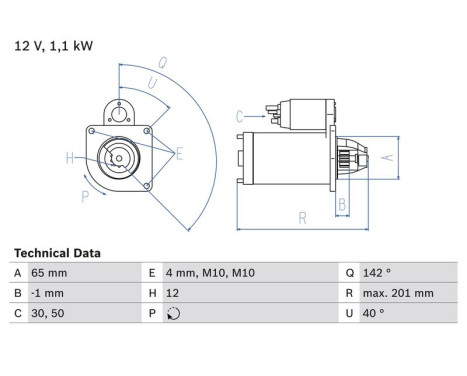 Startmotor 2174 Bosch