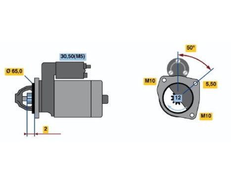 Startmotor 2174 Bosch, bild 2