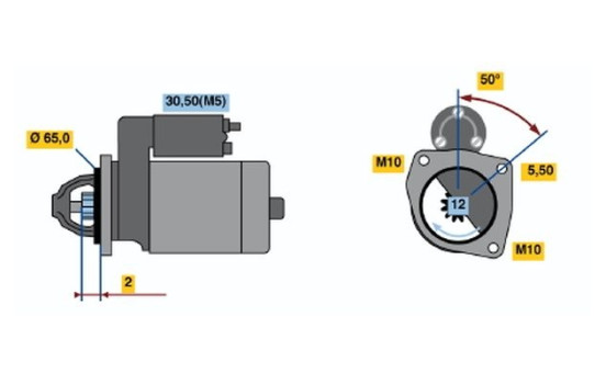 Startmotor 2174 Bosch, bild 2