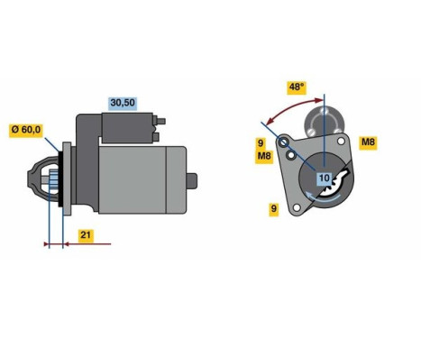 Startmotor 2197 Bosch, bild 2