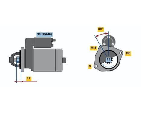 Startmotor 2212 Bosch, bild 2