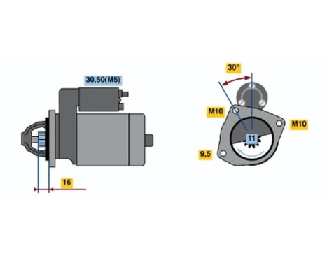 Startmotor 2213 Bosch, bild 2