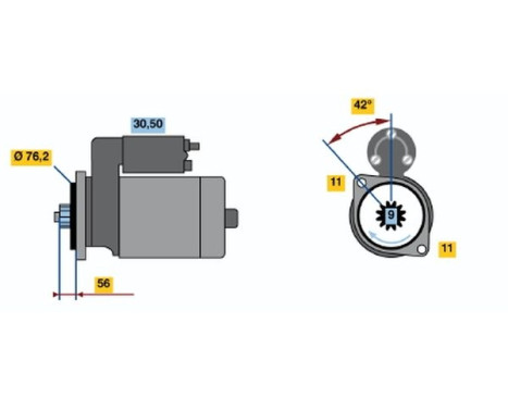 Startmotor 2247 Bosch, bild 2