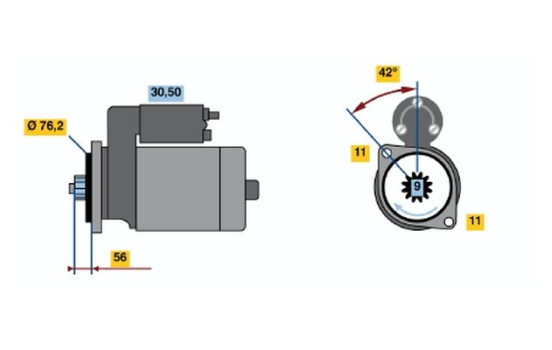 Startmotor 2247 Bosch, bild 2