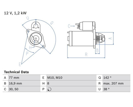 Startmotor 2278 Bosch