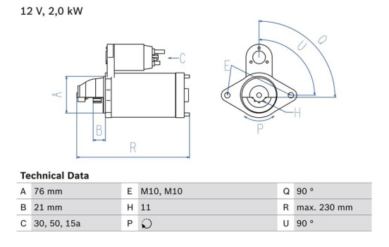 Startmotor 2288 Bosch