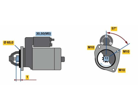 Startmotor 2291 Bosch, bild 2