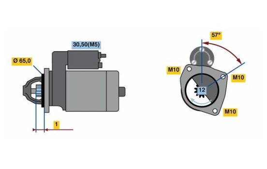 Startmotor 2291 Bosch, bild 2