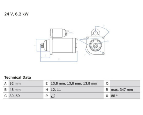 Startmotor 2298 Bosch, bild 2