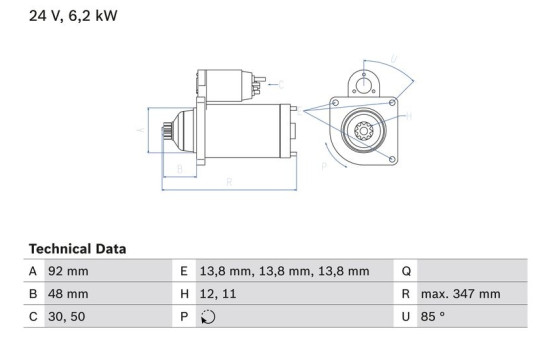 Startmotor 2298 Bosch, bild 2