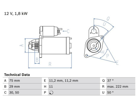 Startmotor 2325 Bosch