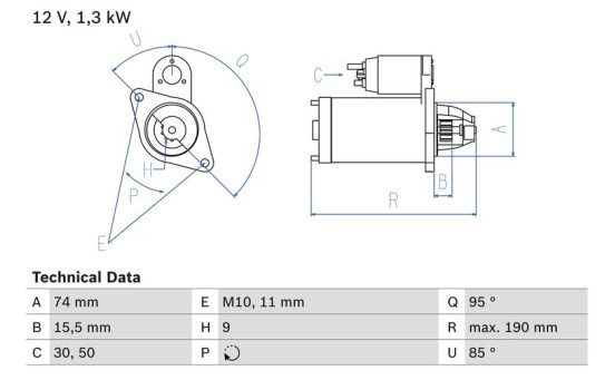 Startmotor 2326 Bosch
