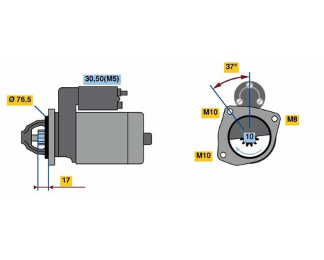 Startmotor 2353 Bosch, bild 2