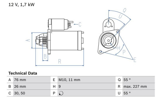 Startmotor 2394 Bosch