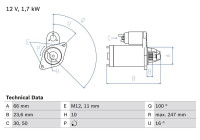 Startmotor 2403 Bosch
