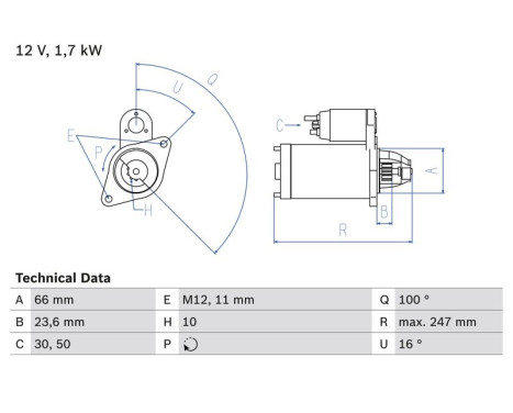 Startmotor 2403 Bosch
