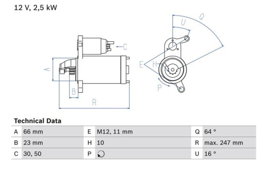 Startmotor 2404 Bosch