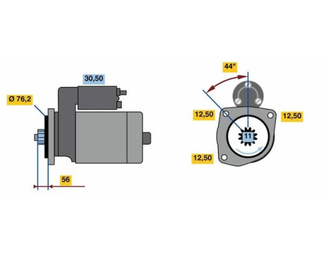 Startmotor 2410 Bosch, bild 2