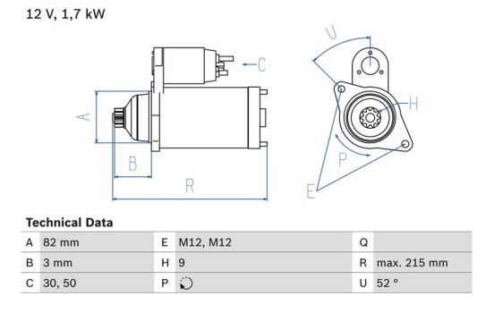 Startmotor 2425 Bosch