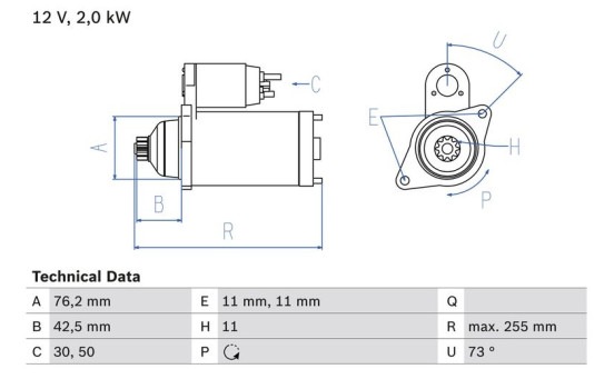 Startmotor 2436 Bosch